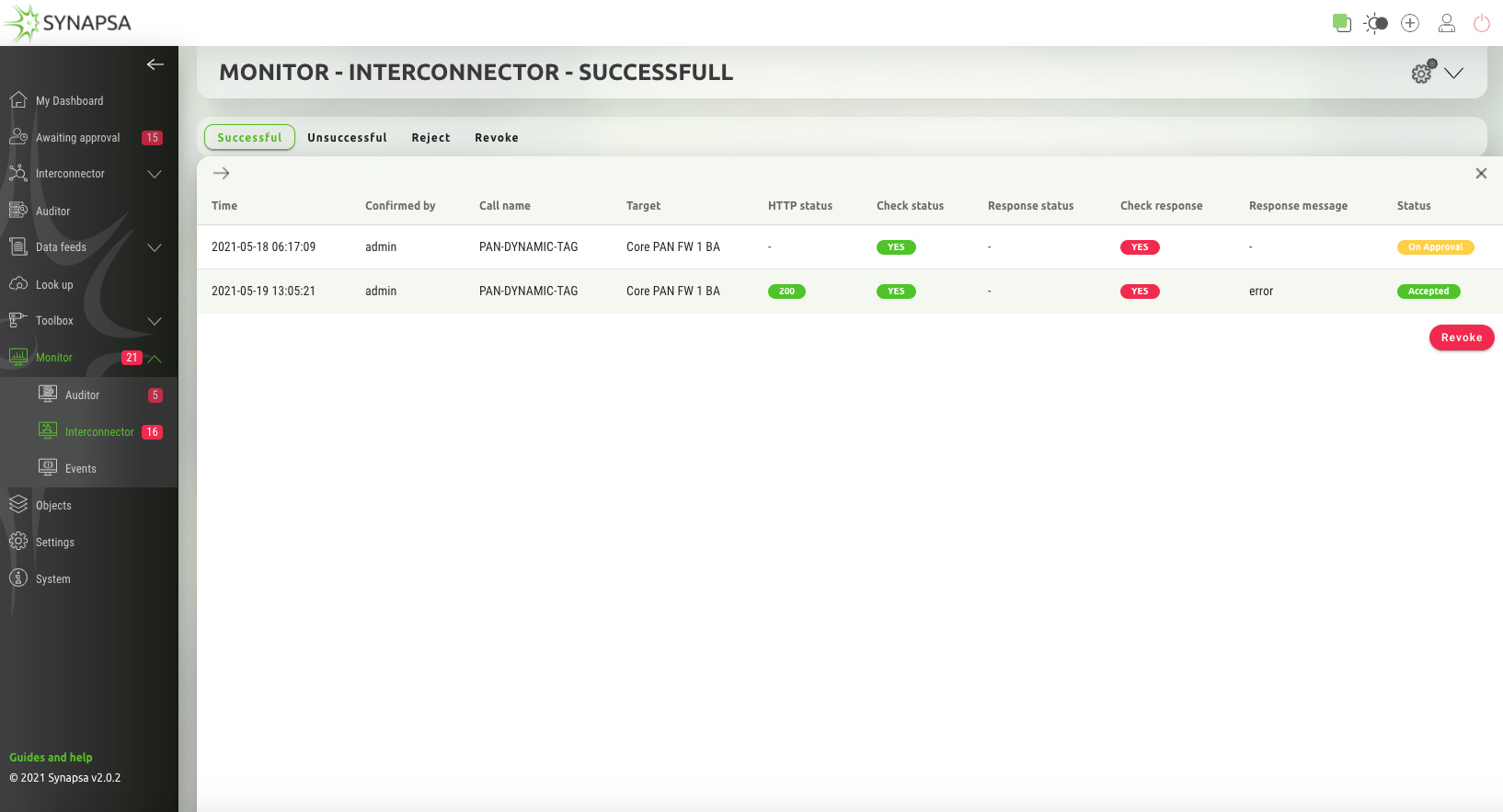 Monitor Interconnetor Succesful Ansible_W