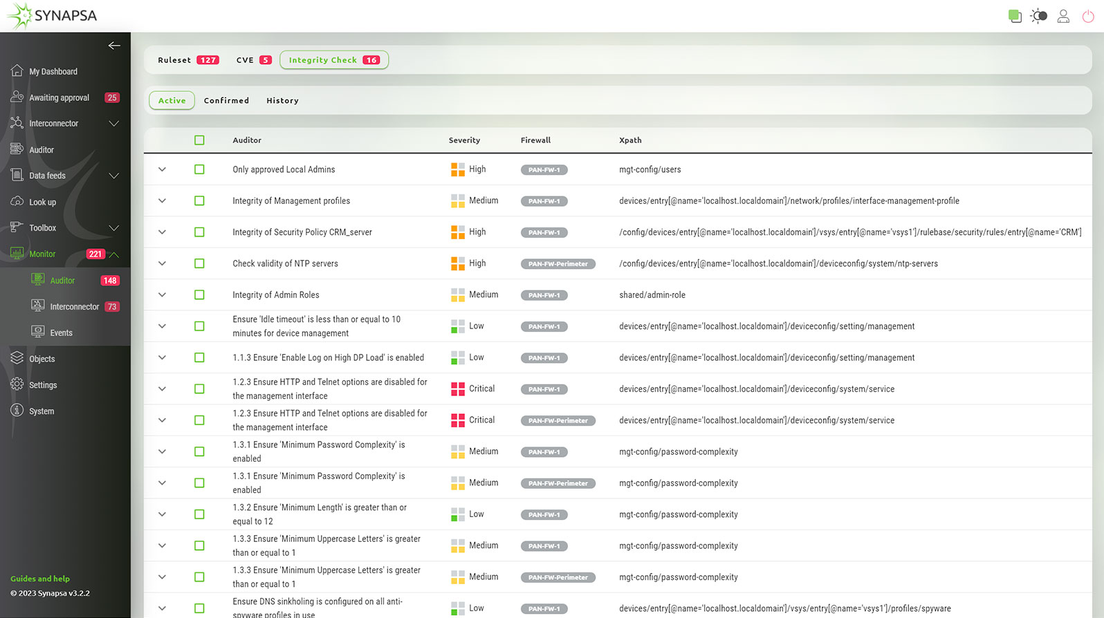 Auditor Monitor Integrity Day Mode