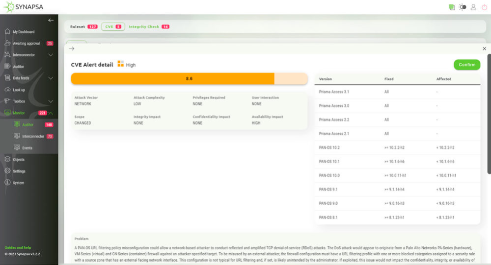 Synapsa Auditor CVE Alert Detail